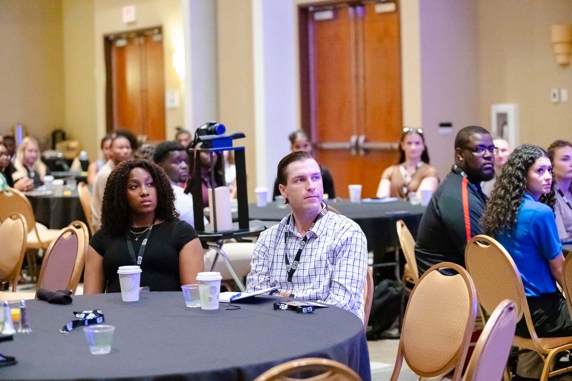 Attendees listening during a session at the McLendon Experience 2026