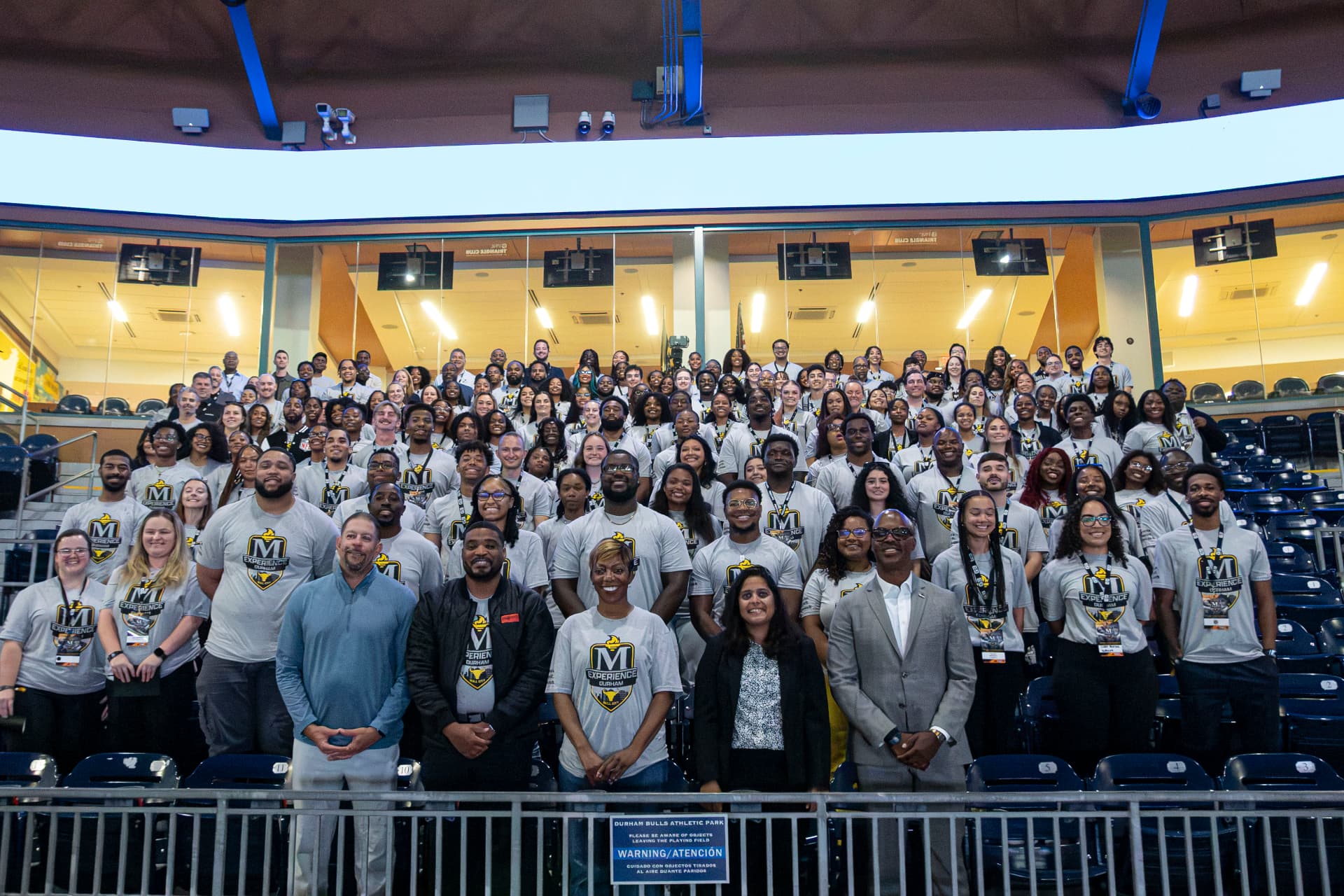 McLendon Experience 2026 attendees together at Durham Bulls Athletic Park