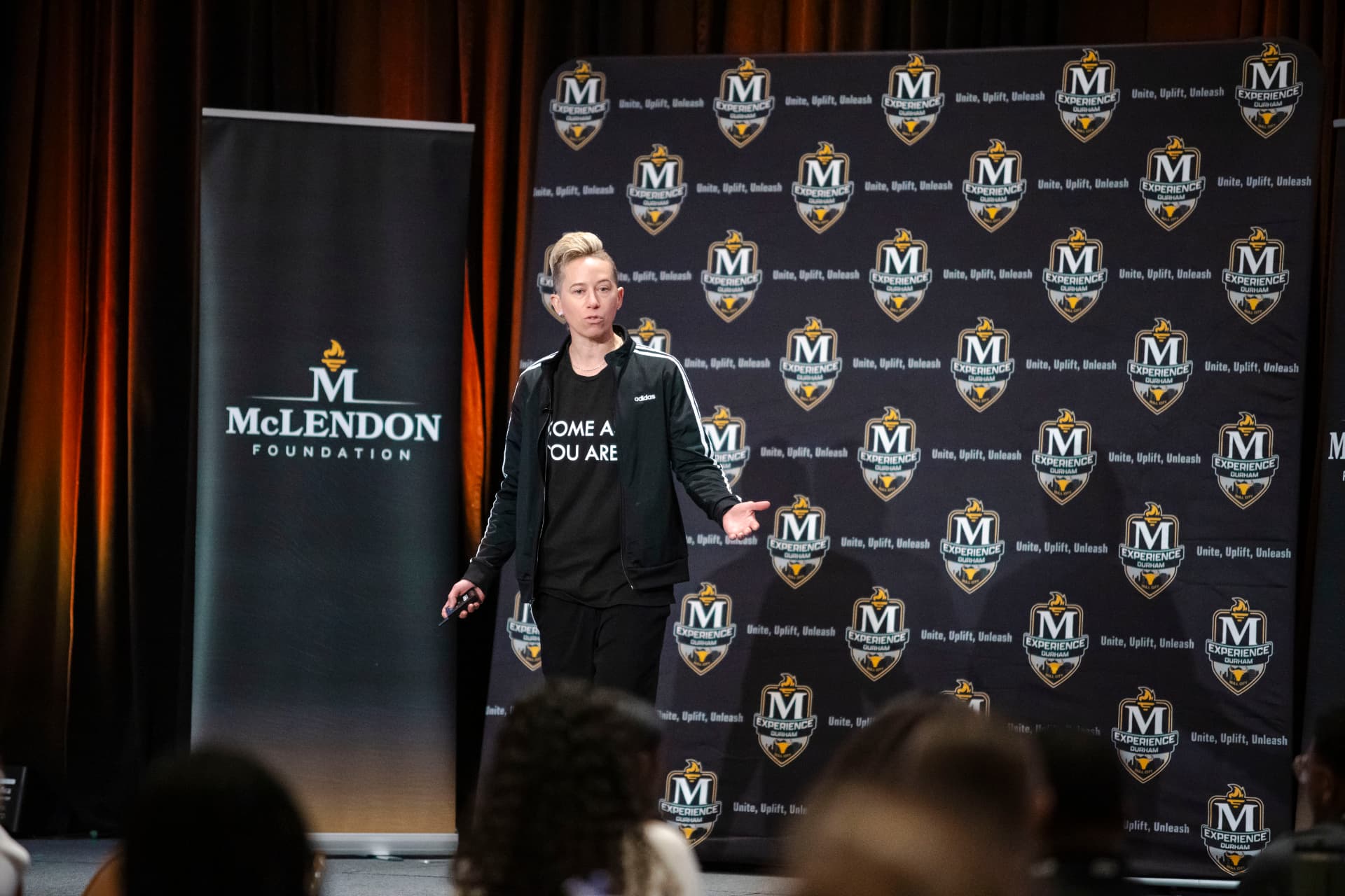 Keynote speaker on stage at the McLendon Experience 2026