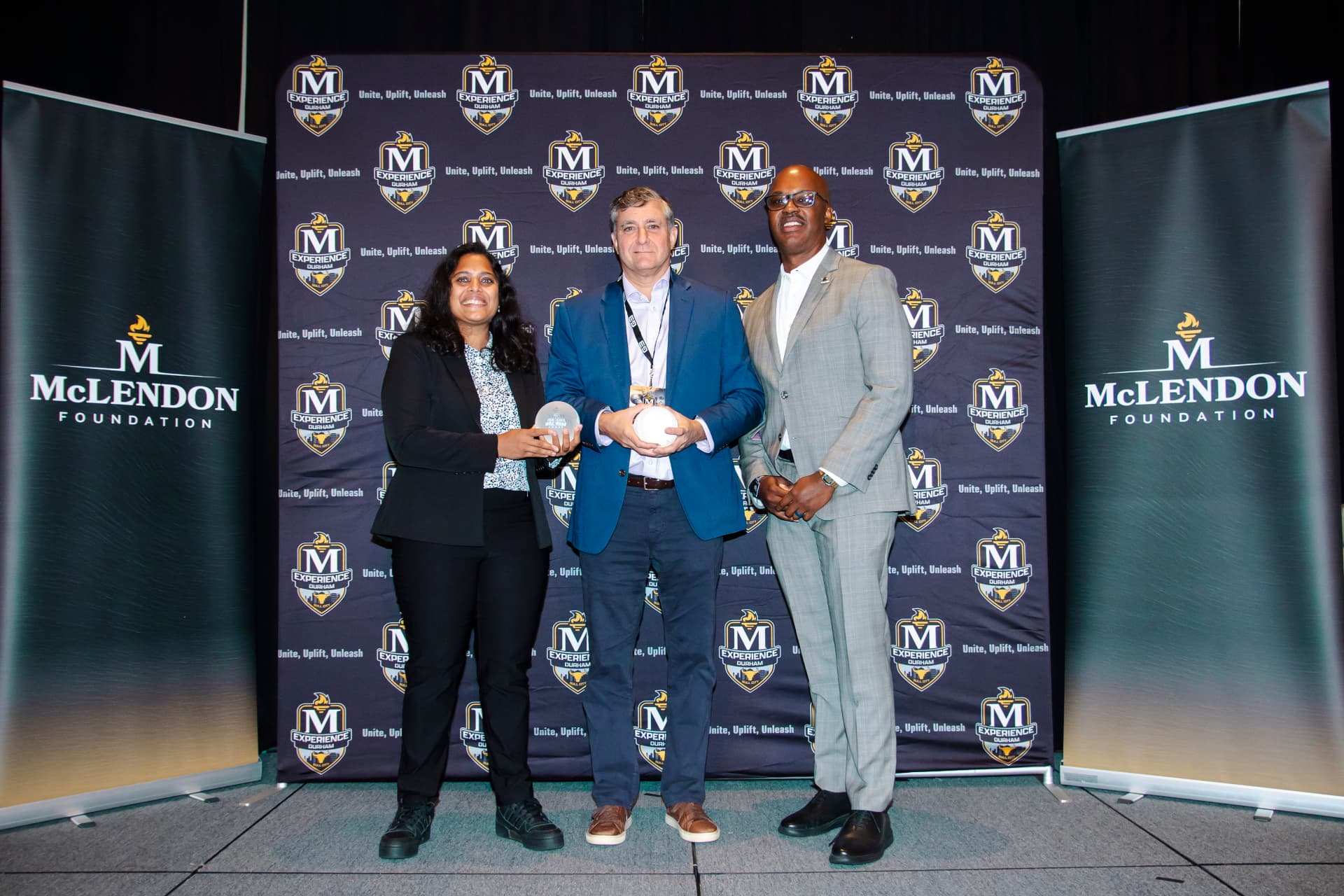 Award recipients on stage at the McLendon Experience 2026