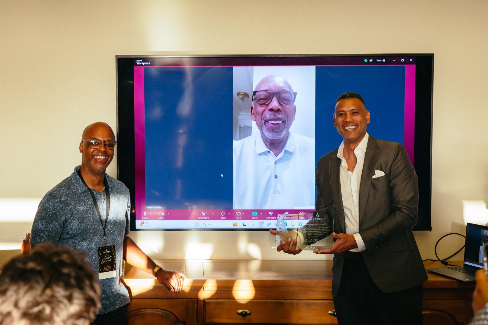 Wade Houston honored virtually with the Legacy of Impact Award at the Secret Summit